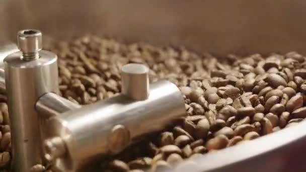 Café torrador de refrigeração Lote de Feijão — Vídeo de Stock