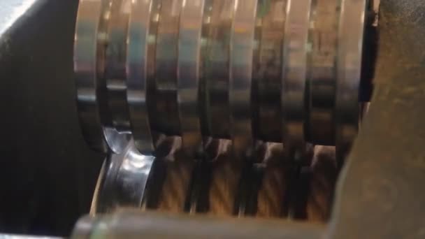 Maszyna do produkcji gwintów — Wideo stockowe