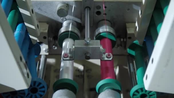 Máquina de produção de fios — Vídeo de Stock