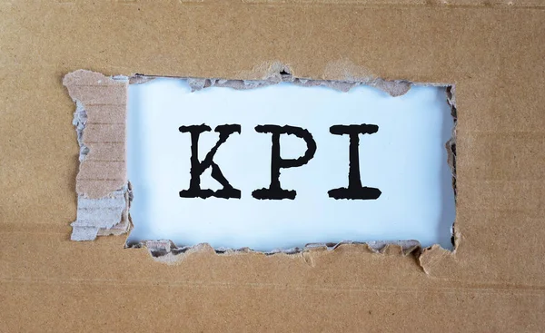 Indicador Rendimiento Clave Kpi Escrito Papel Concepto Kpi Empresarial —  Fotos de Stock