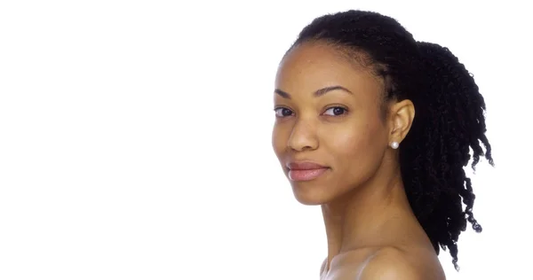 Profil För Afrikansk Kvinna — Stockfoto
