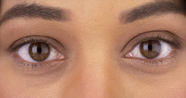 Closeup Mexické Ženské Oči — Stock fotografie