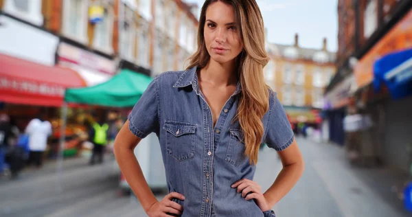 Retrato Mulher Muito Caucasiana Londres Inglaterra — Fotografia de Stock