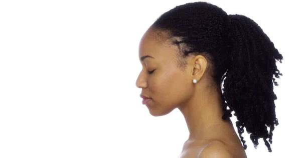 Perfil Black Woman — Foto de Stock