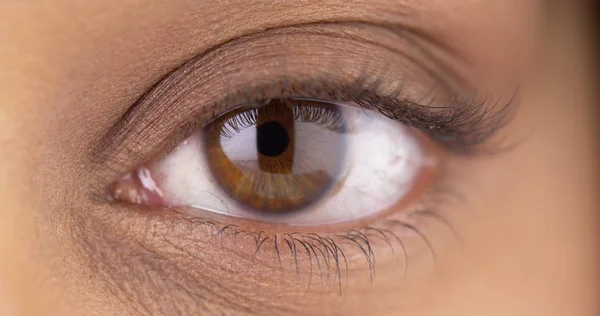 Fechar Olhos Mulher Mexicana — Fotografia de Stock