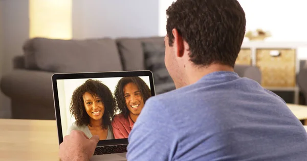 Good Friends Catching Video Conference — Stock Photo, Image