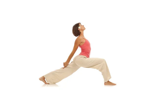 Giovane Donna Che Yoga — Foto Stock