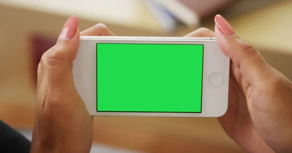 Chromakey Groen Scherm Mobiele Telefoon — Stockfoto