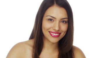 Kameraya bakarak güzel Meksikalı kadın