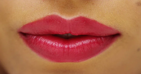 Mexicaanse Vrouw Sexy Lippen — Stockfoto