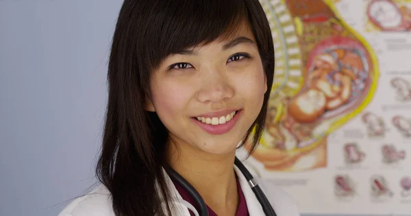 Chinese Gynecologist Smiling Camera — Stock Photo, Image