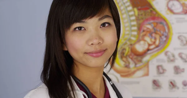 Chinese Gynecologist Smiling Camera — Stock Photo, Image