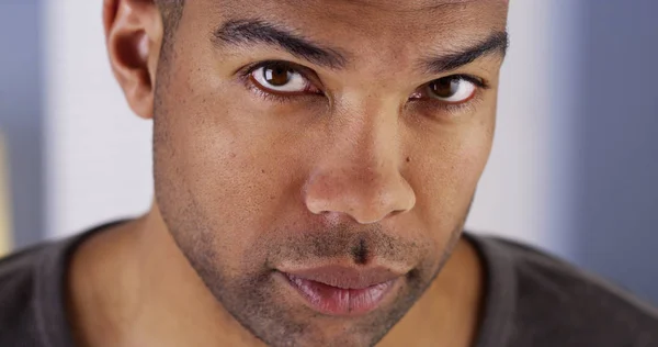 Black Man Looking Camera — Stock Photo, Image