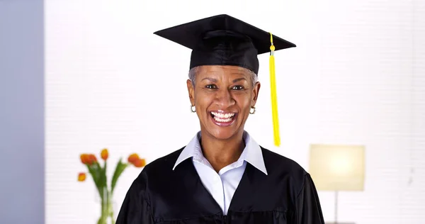 Never Too Late Graduate — Stock Photo, Image