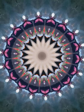 Çok güzel renkli bir kaleydoskop.