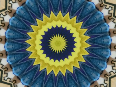 Çok güzel renkli bir kaleydoskop.