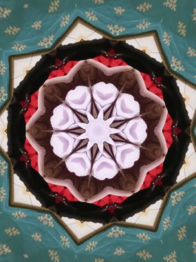 Çok güzel renkli bir kaleydoskop.