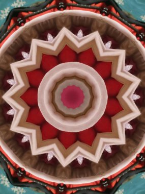 Çok güzel renkli bir kaleydoskop.