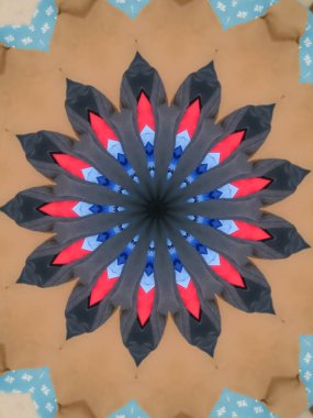 Çok güzel renkli bir kaleydoskop.