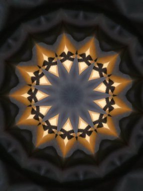 Çok güzel renkli bir kaleydoskop.