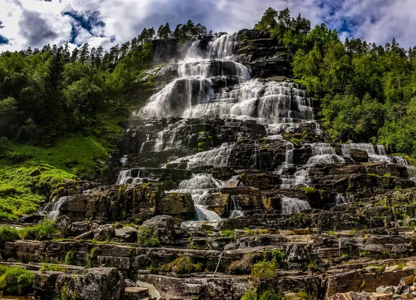 Una Cascada Noruega — Foto de Stock