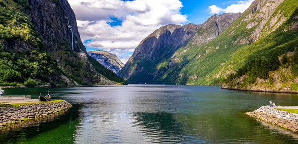Norveç 'te fiyort manzarası