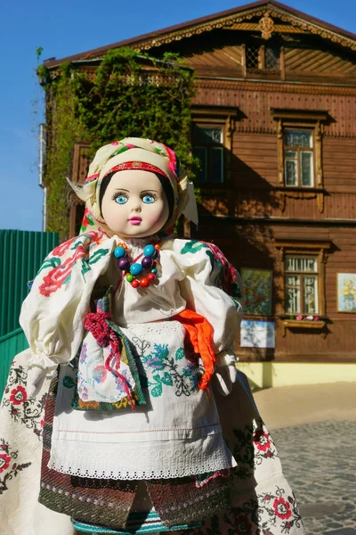 traditional doll made in Ukraine in the bazaar