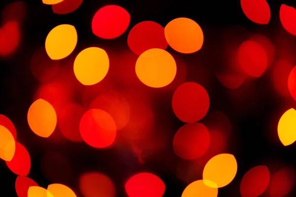 Soyut akşam Yeni yıl gecesinde birden fazla ışık