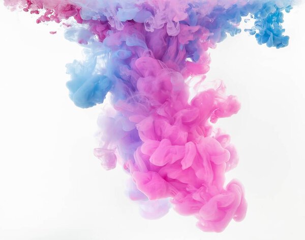 Beautiful abstract background of many ink colors