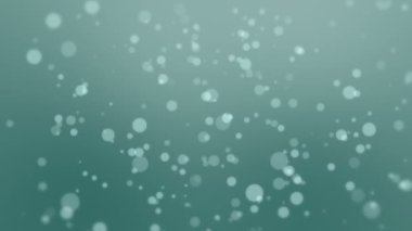 Koyu yeşil deniz mavisi bokeh arka plan ışık parçacıkları yüzen ile.