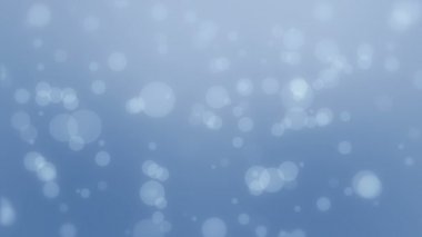 Rüya gibi mavi bokeh arka plan hafif parçacıklar hareket ile.