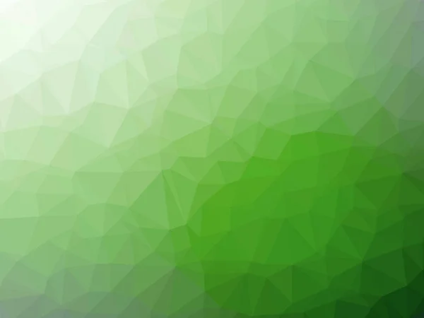 Grün-weißer, polygonförmiger Hintergrund — Stockfoto