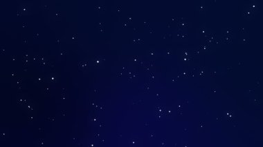 Parlayan yıldızlarla pırıl pırıl koyu mavi gece gökyüzü arka planı.