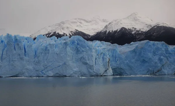 Вигляд Велетенський Схил Льодовика Періто Морено Лос Гласьярес Аргентина — стокове фото