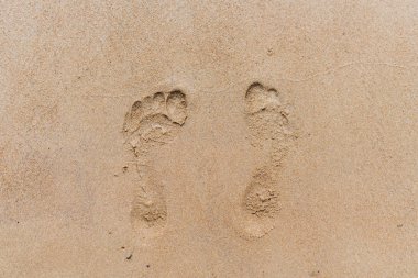 Kumdaki. Sandy beach gün güneşli yaz.