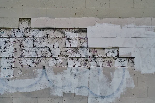 Smeared graffiti on the wall — Stock Photo, Image