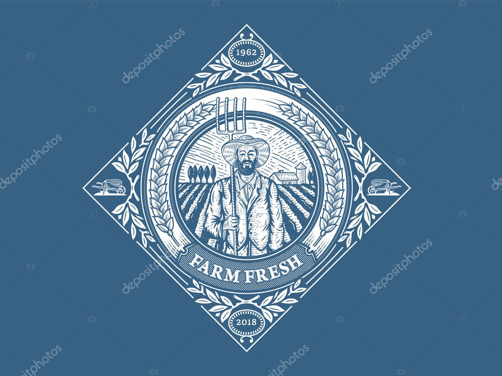 Farm fresh is a vector illustration about premium quality farm products
