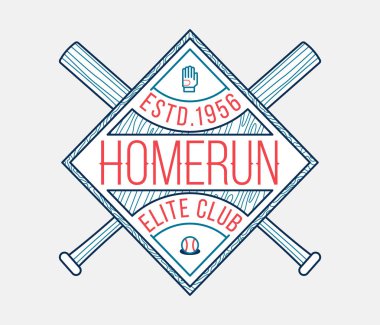 Homerun elit kulübüdür spor hakkında bir vektör çizim