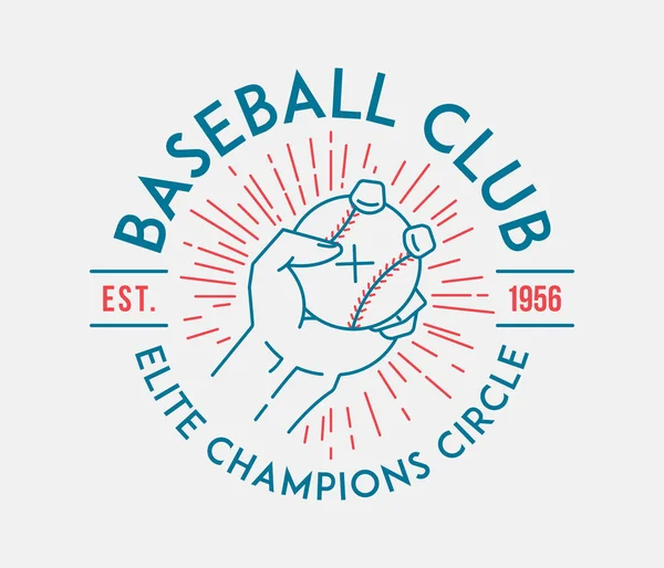 Μπέιζμπολ Club Είναι Μια Εικονογράφηση Φορέα Για Τον Αθλητισμό — Διανυσματικό Αρχείο