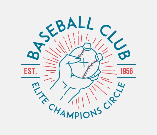 Baseball Club Ist Ein Vektor Illustration Über Den Sport — Stockvektor