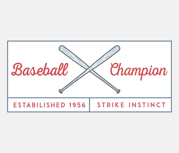 Бейсбольный Инстинкт Забастовки Векторная Иллюстрация Спорте — стоковый вектор