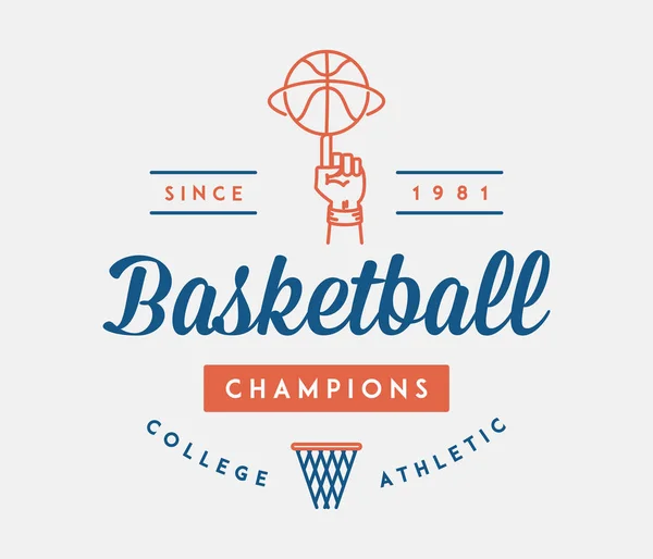 Basketball Champions Est Une Illustration Vectorielle Sport — Image vectorielle