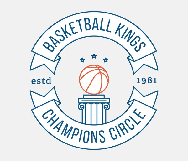 Μπάσκετ Kings Είναι Μια Εικονογράφηση Φορέα Για Τον Αθλητισμό — Διανυσματικό Αρχείο