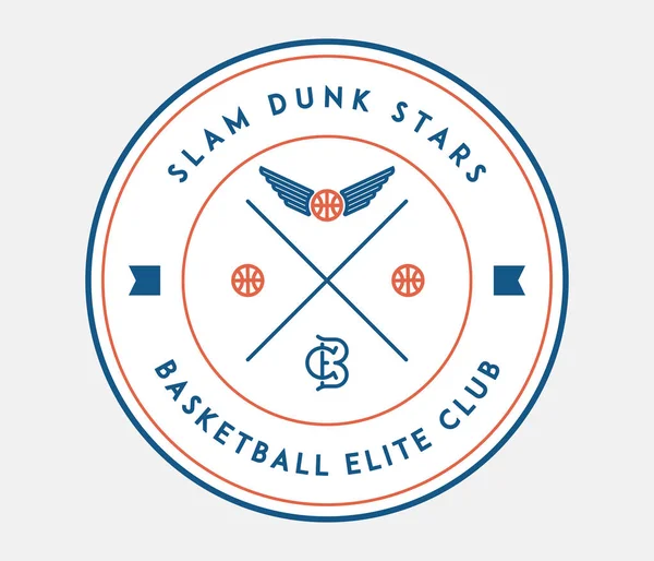 Slam Dunk Αστέρες Του Μπάσκετ Είναι Μια Εικονογράφηση Φορέα Για — Διανυσματικό Αρχείο
