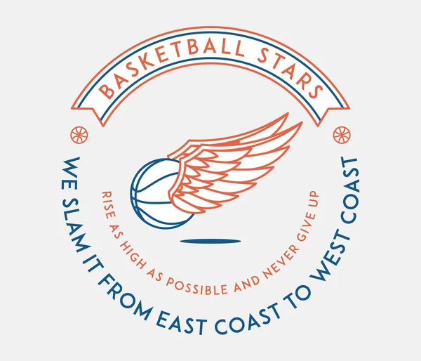 Αστέρες Του Μπάσκετ Είναι Μια Εικονογράφηση Φορέα Για Τον Αθλητισμό — Διανυσματικό Αρχείο