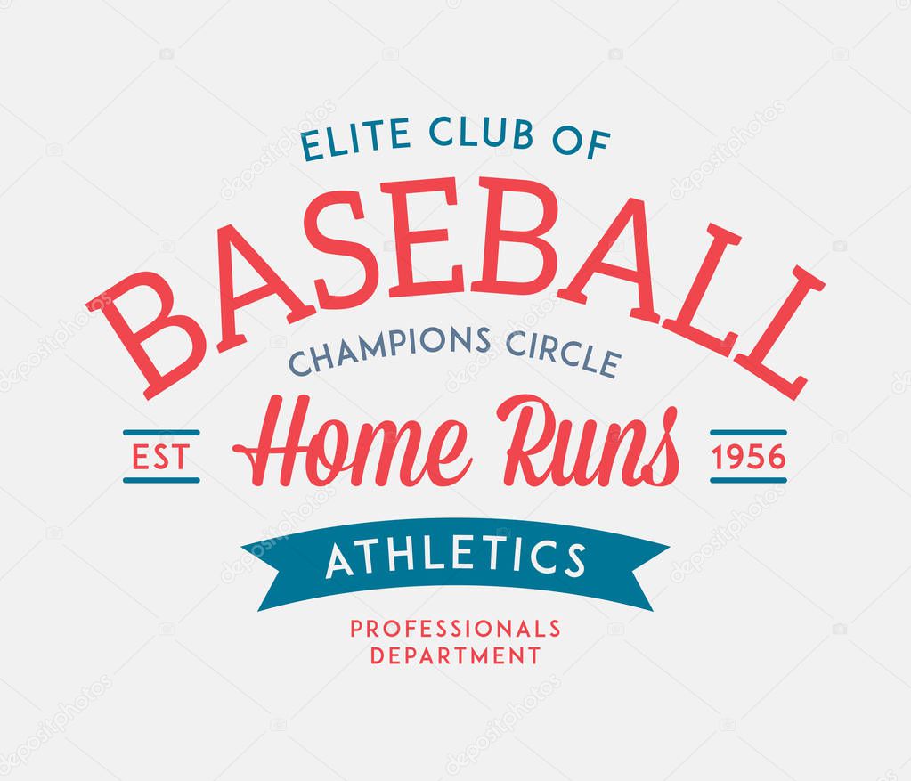 Baseball home runs is a vector illustration about sport