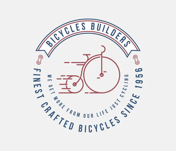 Bicicletas Fino Hecho Mano Trata Ciclismo Descubrir Lugares Hermosos — Vector de stock