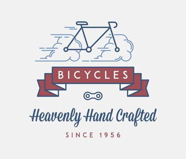Χειροποίητα Ποδήλατα Είναι Σχετικά Την Ποδηλασία Και Ανακαλύψετε Όμορφα Μέρη — Διανυσματικό Αρχείο