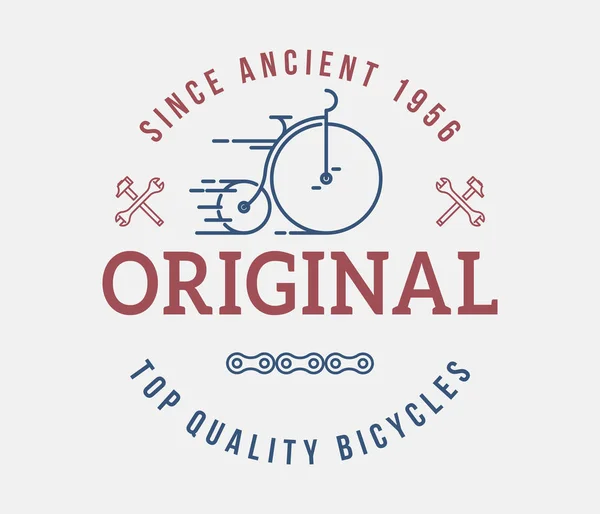 Bicicletas Calidad Original Trata Ciclismo Descubrir Lugares Hermosos — Archivo Imágenes Vectoriales