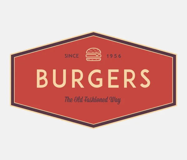 Burgers Fashion Way Uma Ilustração Vetorial Sobre Comida Rua — Vetor de Stock